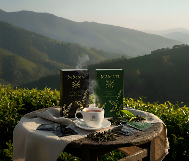 Black and green tea from "Mamati", Guria