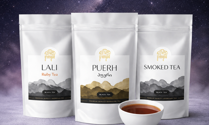 Black tea Green Gold | Green Gold black tea | Lali tea | Ghame black tea | Smoked tea | Puerh tea Of Green Gold | Tea Country | Black tea from Guria |