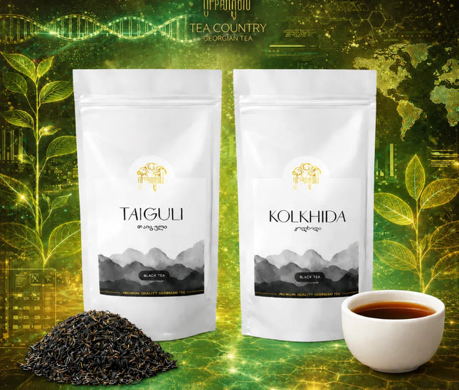 Green Gold Black Tea | Black Tea Green Gold | Taiguli | Kolkhida | Georgian Black Tea Green Gold | Best Georgian Black Tea Green Gold | Natural Black Tea Green Gold | Artisan Black Tea Green Gold | Tea Country