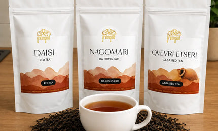 Green Gold red tea | წითელი ჩაი | გრინ გოლდი | Tsiteli chai | Witeli chai | Red tea in Georgia | Georgian red tea | guria tea | Nagomari tea | Daisi tea | Qvevri red tea | red tea leaves | Tea Country | ჩაის ქვეყანა | Chais qveyana