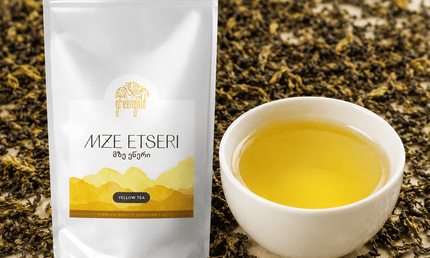 Green Gold Yellow Tea Mze | Mze Yellow Tea | Georgian Yellow Tea | Buy Yellow Tea Online | Tea Country Georgia | Artisan Yellow Tea