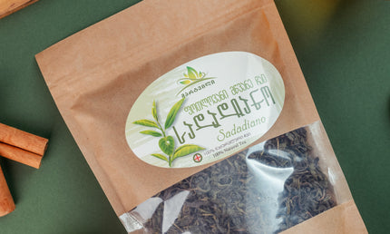 Sadadiano organic green tea from Samegrelo