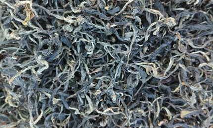 Tea leaves of Terjola Black tea, Terjola tea from Imereti, Georgia