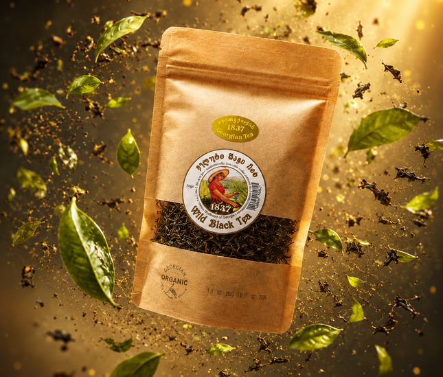 Wild Black Tea | Terjola tea | Georgian Black Tea | Premium Black Tea | Loose Leaf Black Tea | Terjola Black Tea | Wild Black Tea from Georgia | Specialty Black Tea | Authentic Georgian Tea  