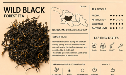 Wild black tea | Tea Terjola | Bitadze tea | Wild tea  from Georgia | Tea from Imereti | Tea in Kutaisi | Tea Country | Georgian tea 1847 |